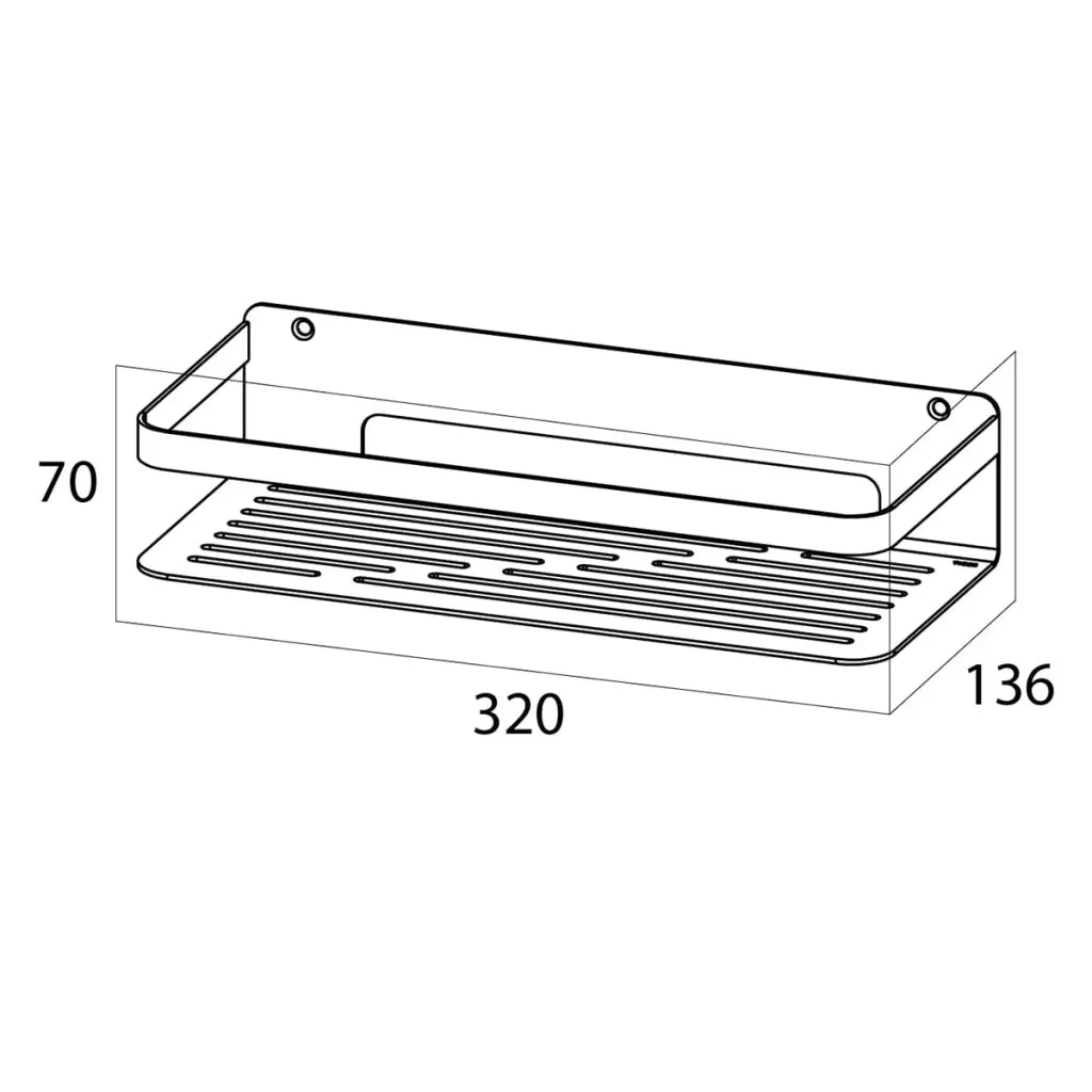 Tiger Mensola da Bagno Caddy Argentata Grande 1400230946 418301