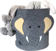 Cassetti per bambino, Scatole di conservazione, Cestino della lavanderia, Cassetti per giocattoli per camera da letto dei bambini, Organizzatore (Elefante)