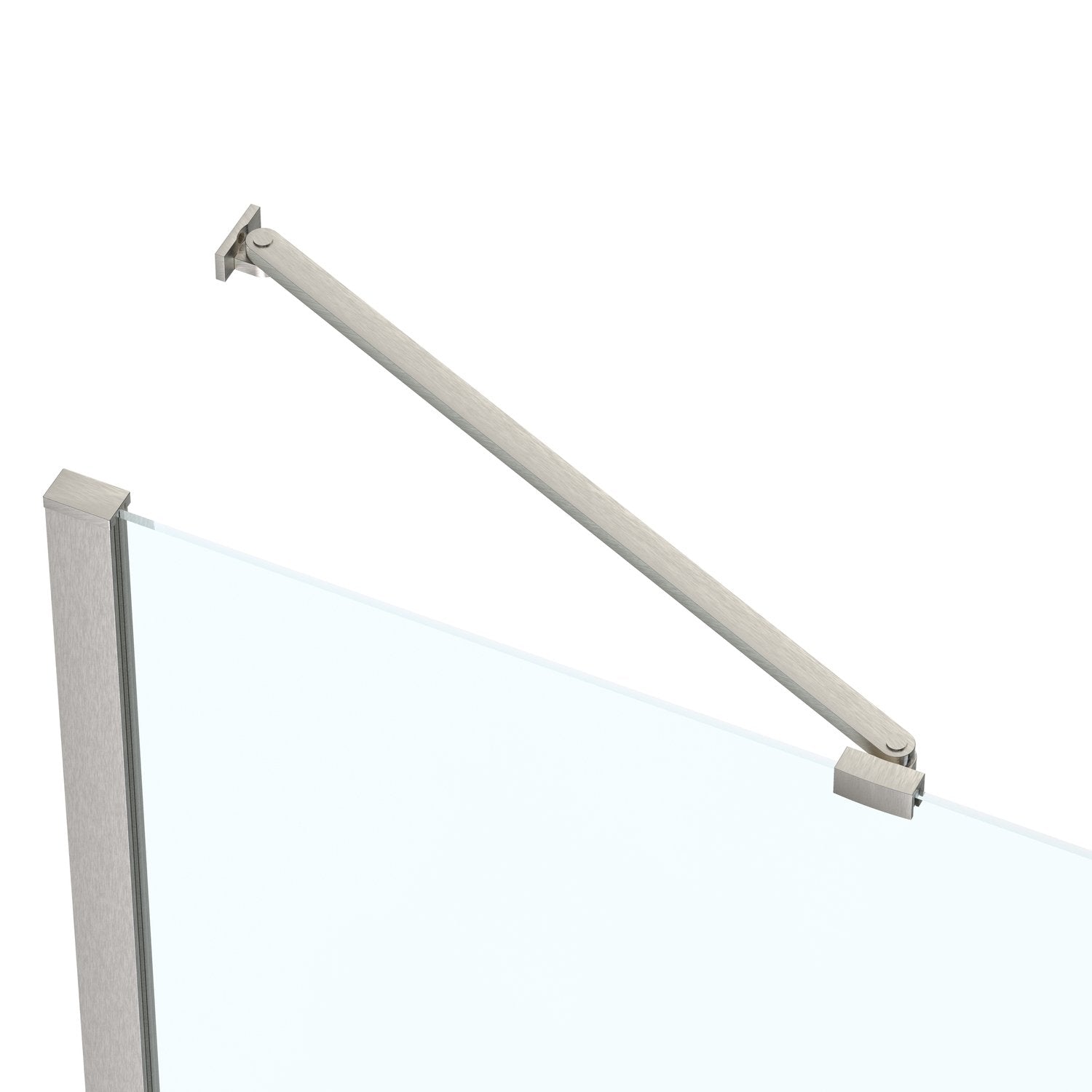 Box doccia Angolare 90x120 cm porta a soffietto + fisso H200 cm cristallo 6 mm profilo SATINATO ZAIRA