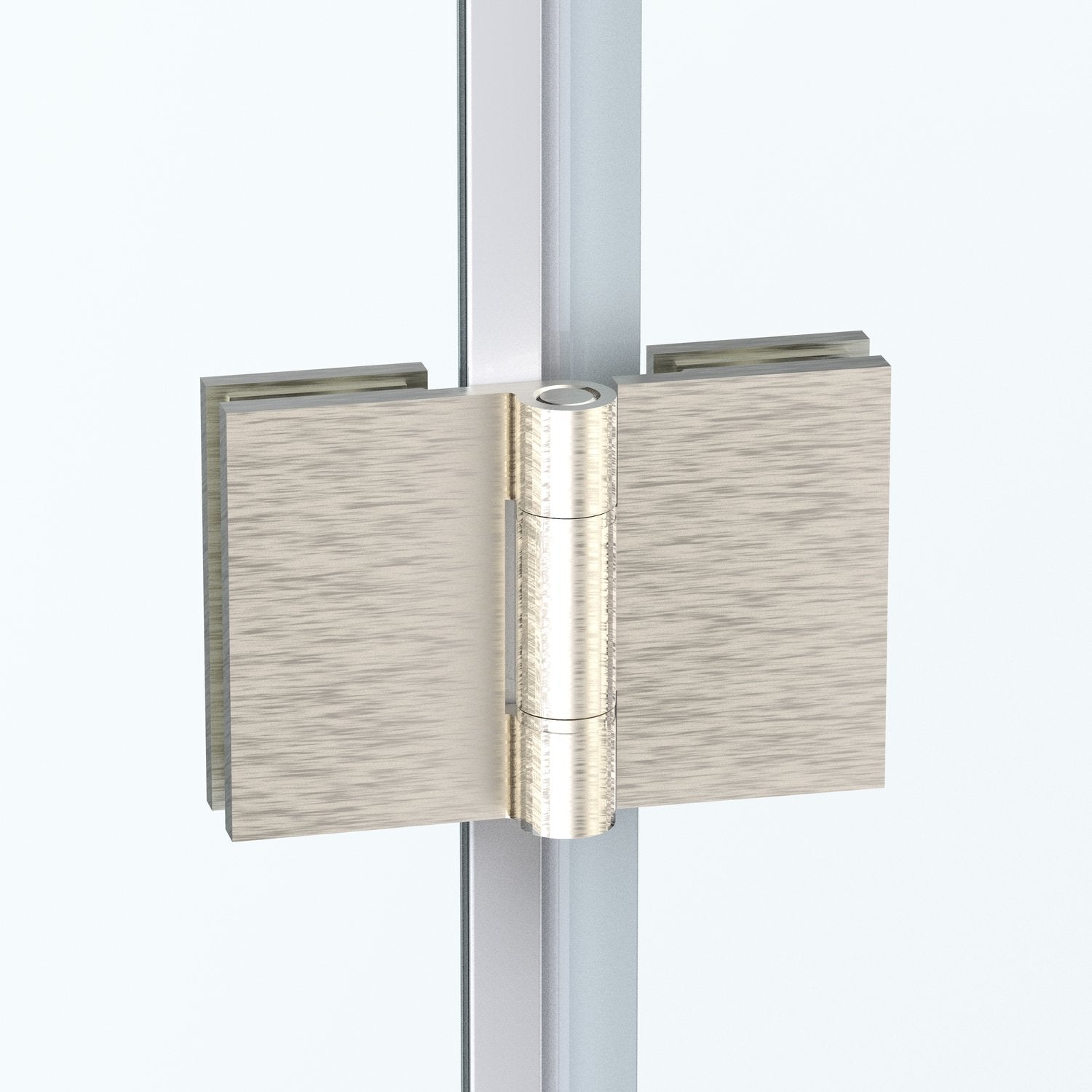 Box doccia Angolare 90x120 cm porta a soffietto + fisso H200 cm cristallo 6 mm profilo SATINATO ZAIRA