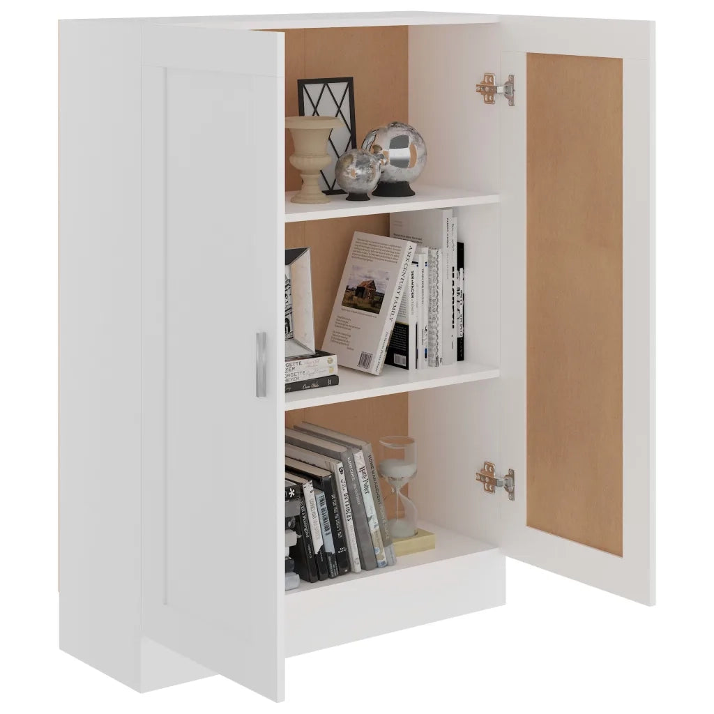 Libreria Bianca 82,5x30,5x115 cm in Legno Multistrato 802714