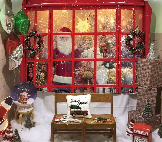 Decorazione per Parete di Natale con Tema Papà Natale (2,4 x 1,8 m)