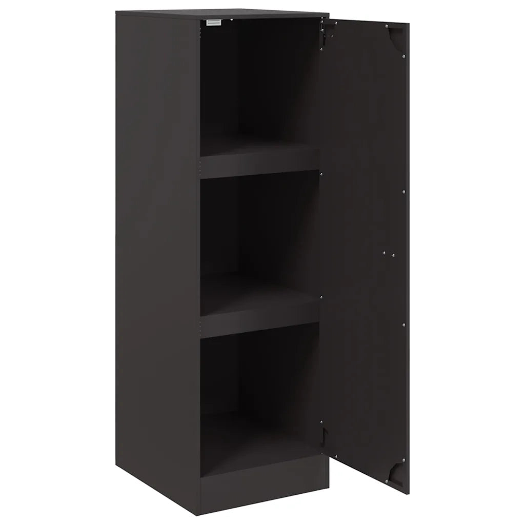 Credenza Nera 34,5x39x107 cm in Acciaio 841703