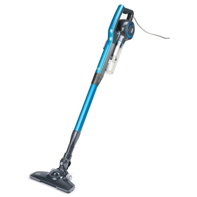 BLACK+DECKER BXVMS600E Scopa Elettrica 3 in 1 Ciclonica Senza Sacchetto 0,8 L 600 W filtro EPA colore Nero Blu