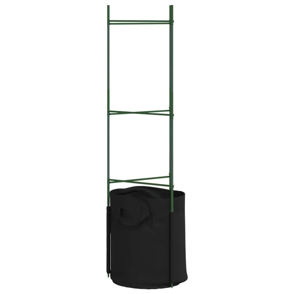 vidaXL Sostegni Pomodori con Sacchetti Piante 6pz 116 cm Acciaio e PP