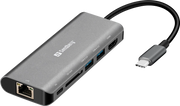 ORIGINAL Sandberg Accessori per computer Grigio 136-18 Dockingstation Sandberg USB-C Dock HDMI+LAN+SD+USB100W