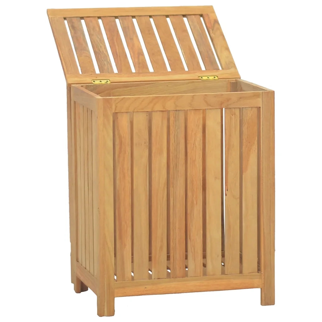 Cesto del Bucato 50x35x60 cm in Legno Massello di Teak cod mxl 62821