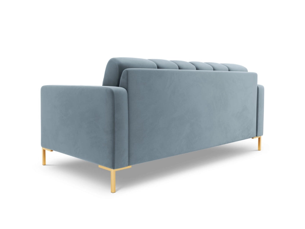Cosmopolitan Design - Divano "Bali" 2 posti in velluto azzurro 