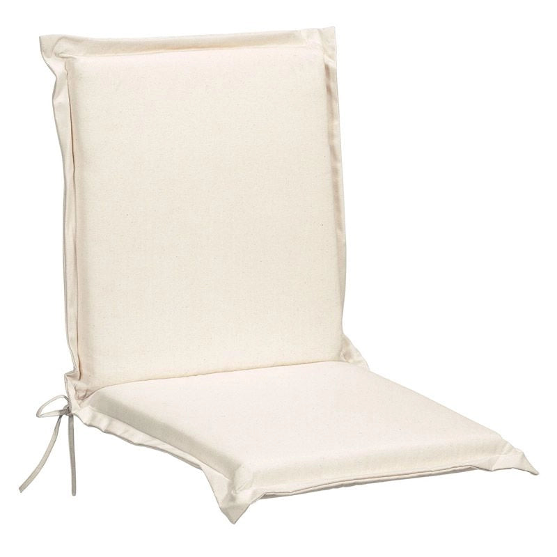 Cuscino da esterno per poltrona bassa, 92x46 cm con volant - Cuscino Da Esterno Per Poltrona Bassa, 92x46 Cm Con Volant Colore Righe&righe (righe Bianche/verdi) Colore: Ecru