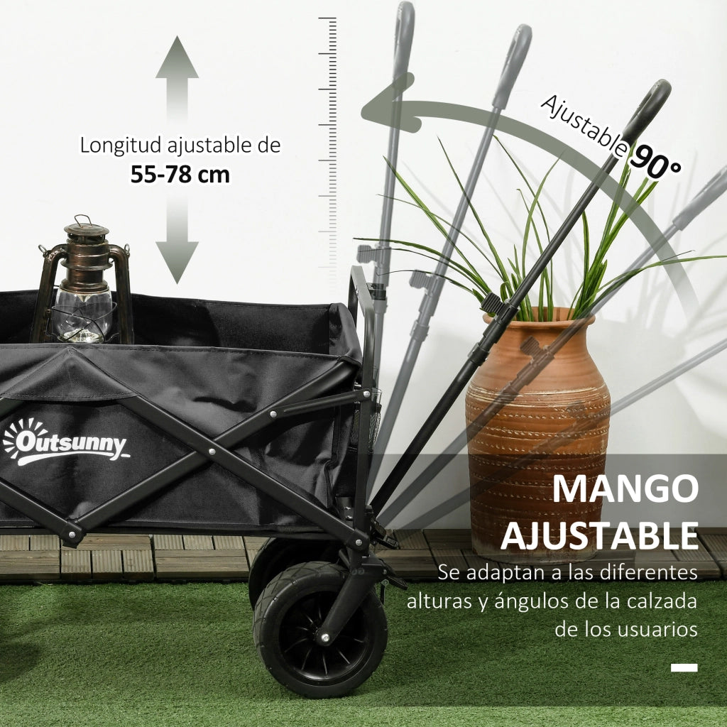 Carrello Spesa Pieghevole ¨C Xylo ¨C Con Borsa Termica Removibile e Manico Regolabile Nero