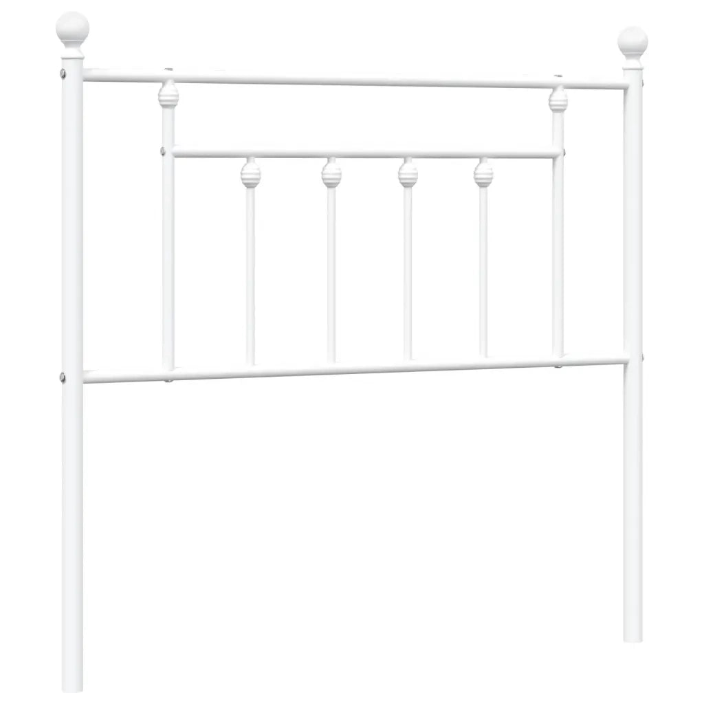 Testiera | Testata di Ricambio in Metallo Bianco 90 cm