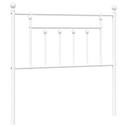 Testiera | Testata di Ricambio in Metallo Bianco 90 cm