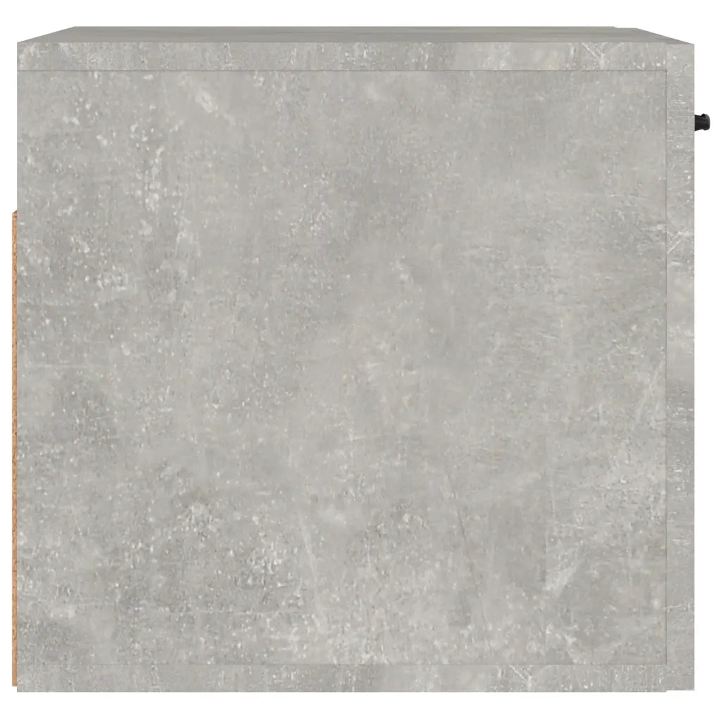 Armadietto a Muro | Mobile a Parete Grigio Cemento 80x36,5x35 cm Legno Multistrato