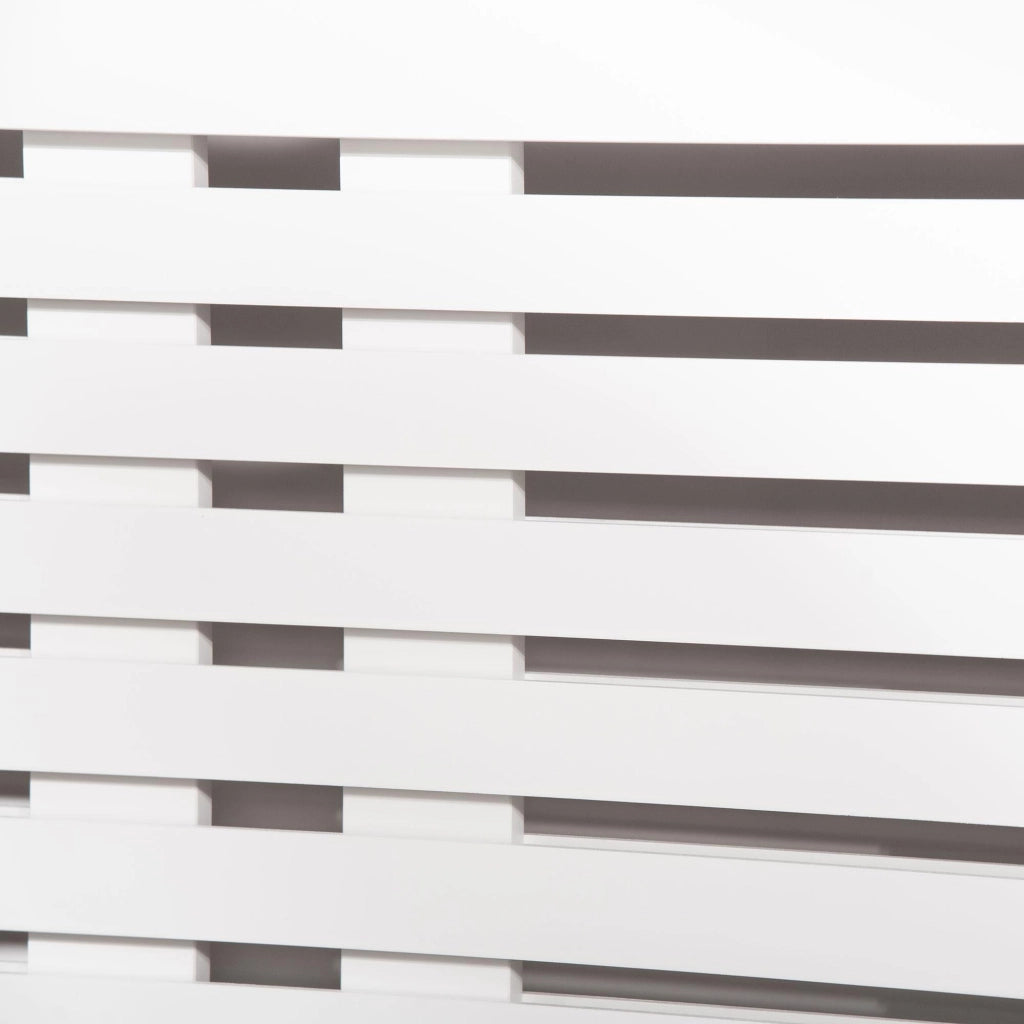 Copritermosifone Allungabile 140-202x19x82,5 cm in MDF Bianco