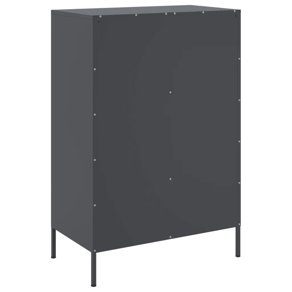 Credenza-Buffet-Armadio da cucina Antracite 68x39x101,5 cm Acciaio 310970