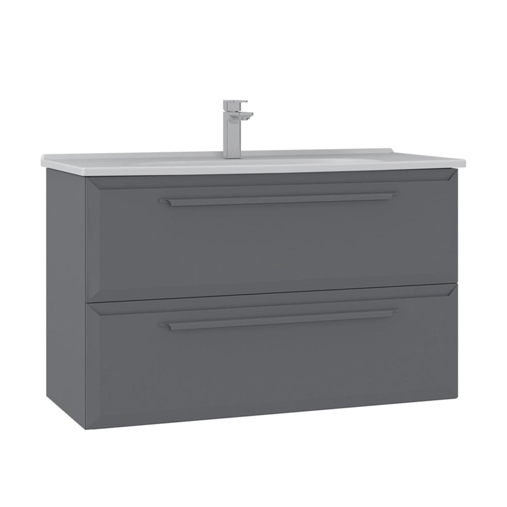 Mobile lavabo "Nuvola 100 v2" - 100 x 50 x 62 cm - Grigio