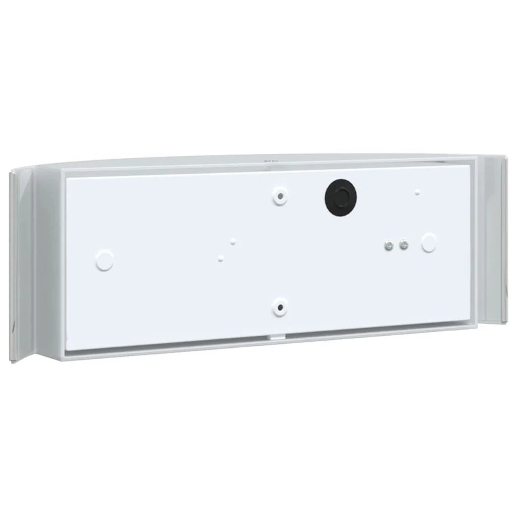 Set di 2 versatili ed eleganti applique da esterno 31,5 x 9 x 10 cm acciaio inox argento 02_0056613