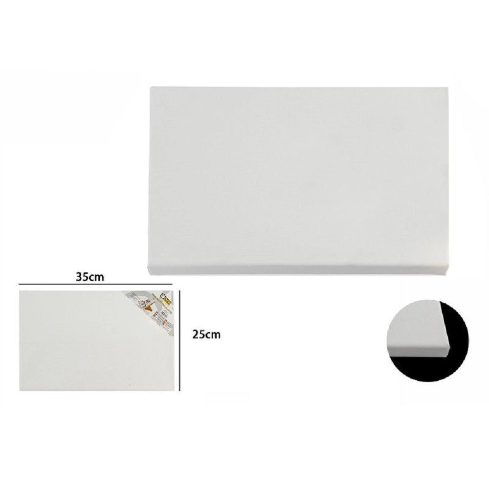 Trade Shop - Tela Telaio Per Pittura Bianco 35x25x1.5cm Rettangolare 53415a Universale Artisti -