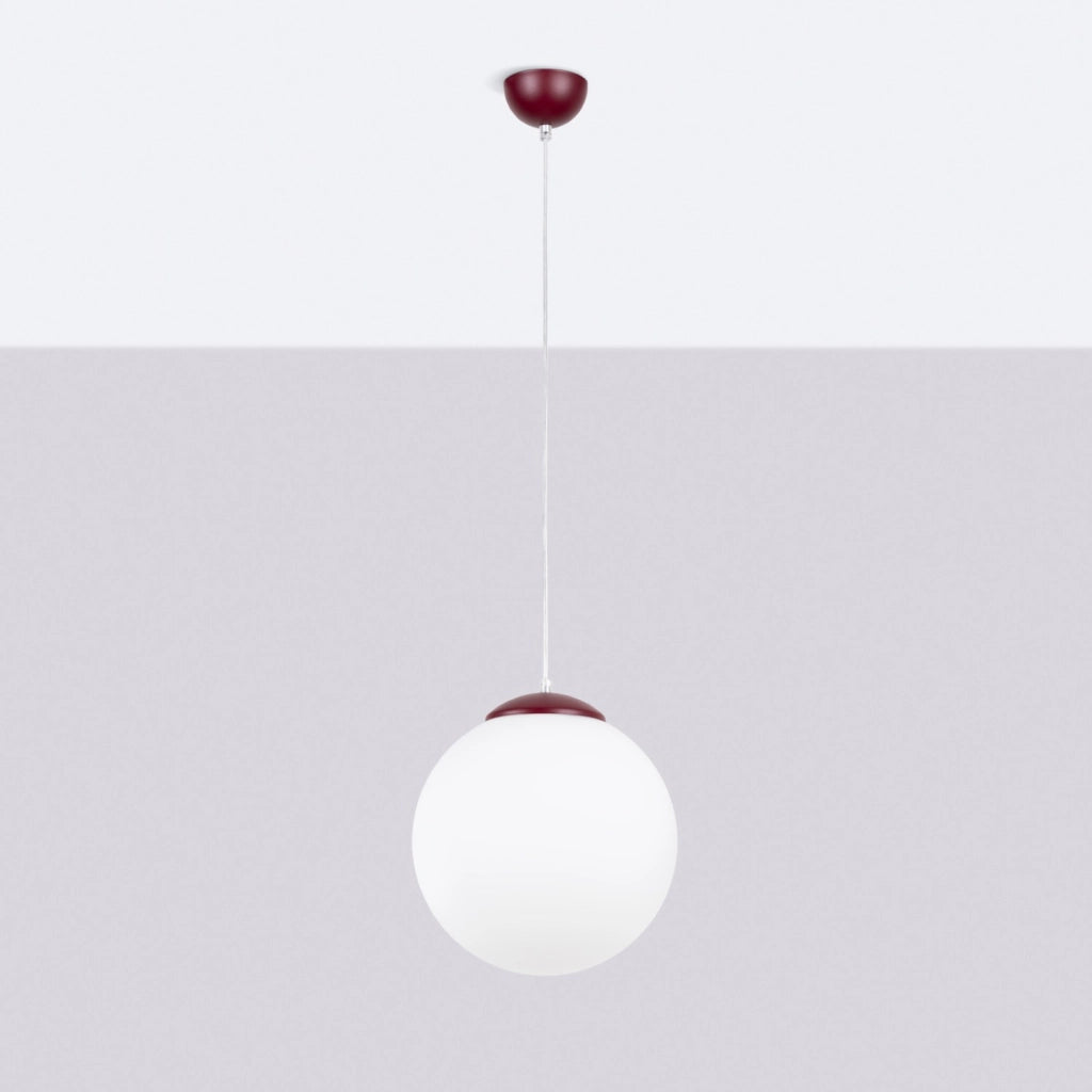 Lampada a sospensione UGO 30 bordeaux