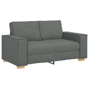Divano | Divano da soggiorno | Sofa a 2 posti Grigio scuro 160x78x84 cm in tessuto