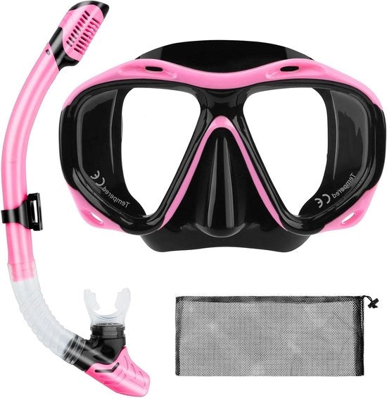 Snorkelmaska panoramica migliorata per adulti