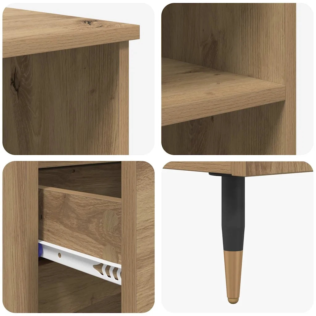 Credenza | Madia | Buffet da pranzo | Armadio da pranzo Rovere artigianale 40 x 36 x 110 cm Legno multistrato