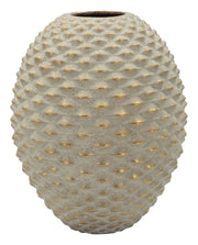 Vaso Pepipas Ball Ø29,5x36 cm in Ceramica Grigio e Oro