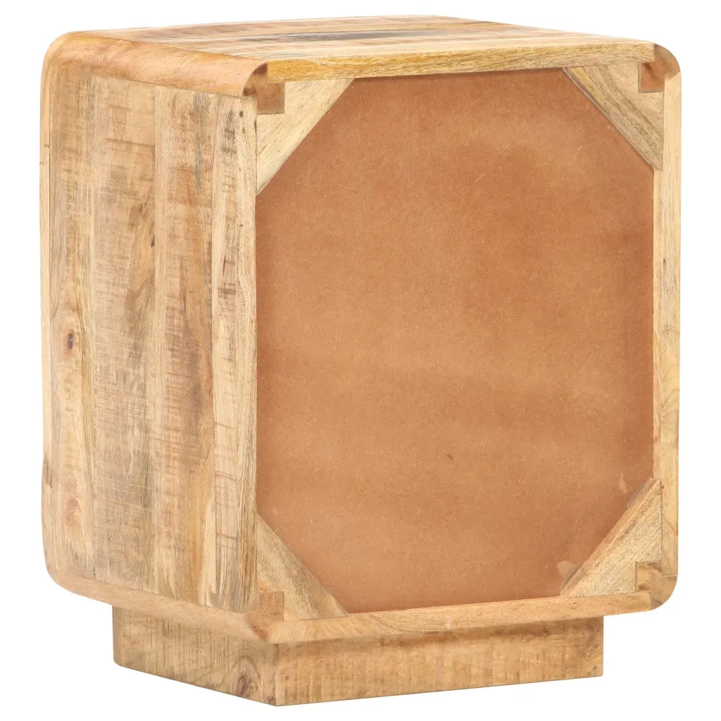 Comodino 40x30x50 cm in Legno Massello di Mango Grezzo 320462