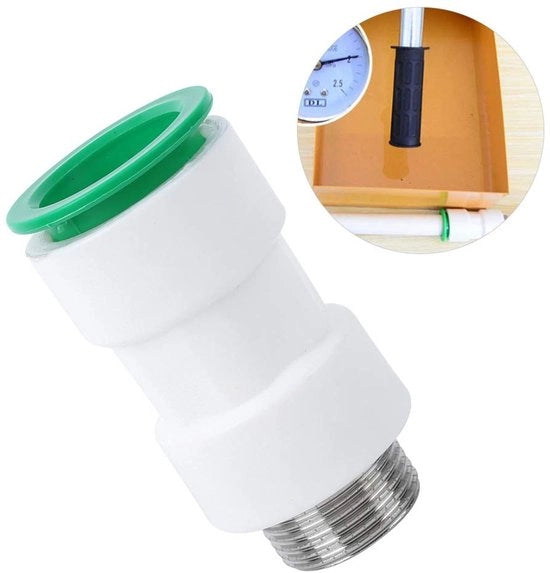 Connettore rapido in plastica - diametro interno 32 mm - G1/4 drenaggio - connettori retti - adatto per PPR/PE/PVC - lunghezza totale 90 mm - connettore per tubo