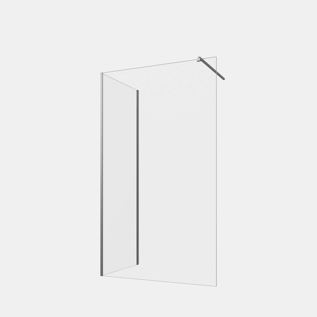 Doppio walk-in cromato 70x150 cm vetro 8mm trasparente anticalcare h200 | Keros