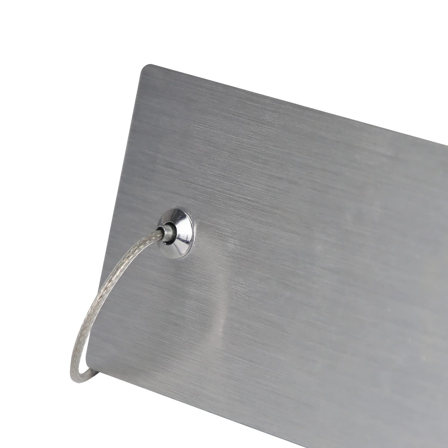 Lampada a sospensione ZMH moderna LED dimmerabile 22W argento alluminio design ondulato regolabile altezza 100 cm