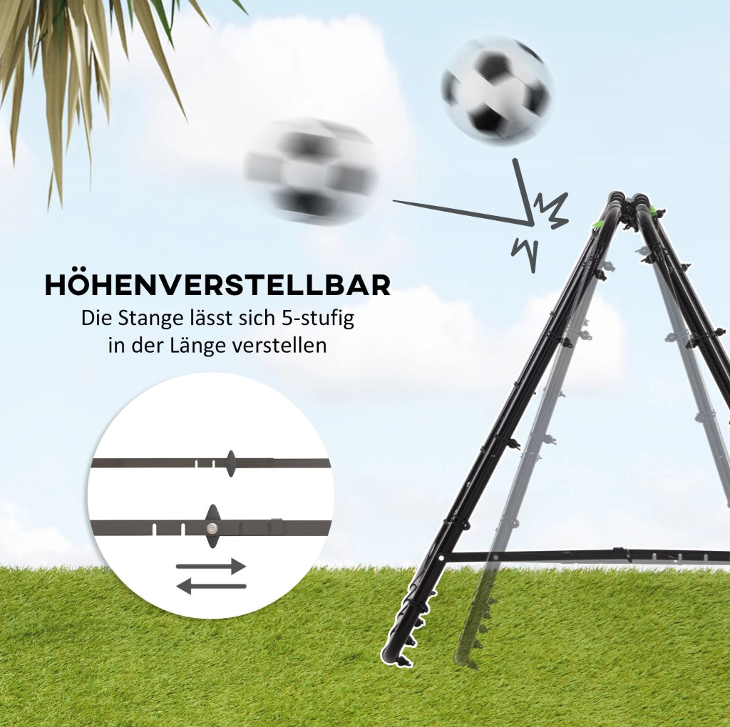 Rete rimbalzante da calcio pieghevole in acciaio 100 cm