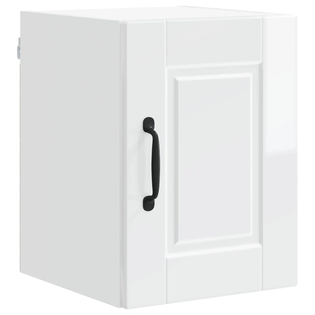 Mobile da cucina con porta 2 pz-Set di 2 Armadio da cucina Bianco Lucido 30 x 31 x 40 cm