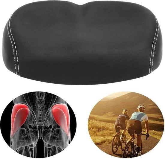 Sella per Bicicletta - Senza Codino - Respirante - Ammortizzata - Materiale PU Molle - Sella di Ricambio
