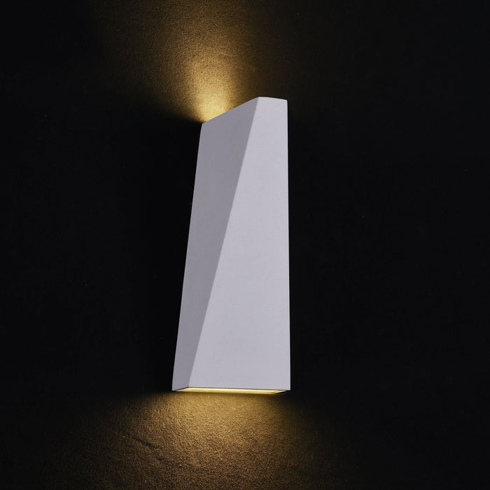 Lampada da parete Outdoor in Metallo Times Square Bianco