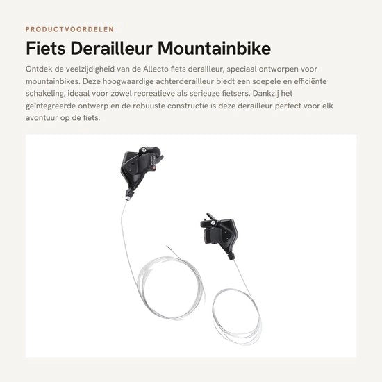 Derailleur posteriore - 3x7/8/9 velocità - Leggero - Materiale di alta qualità - Installazione rapida - Progetto robusto - Cambio velocità per bicicletta