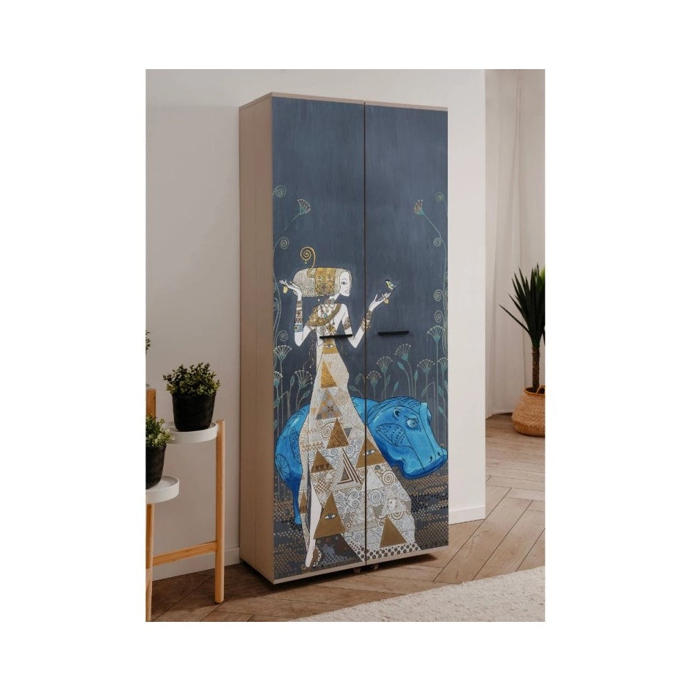 Scarpiera Hippo02 2 ante art collection Mauro Bergonzoli 74x34x181,5h