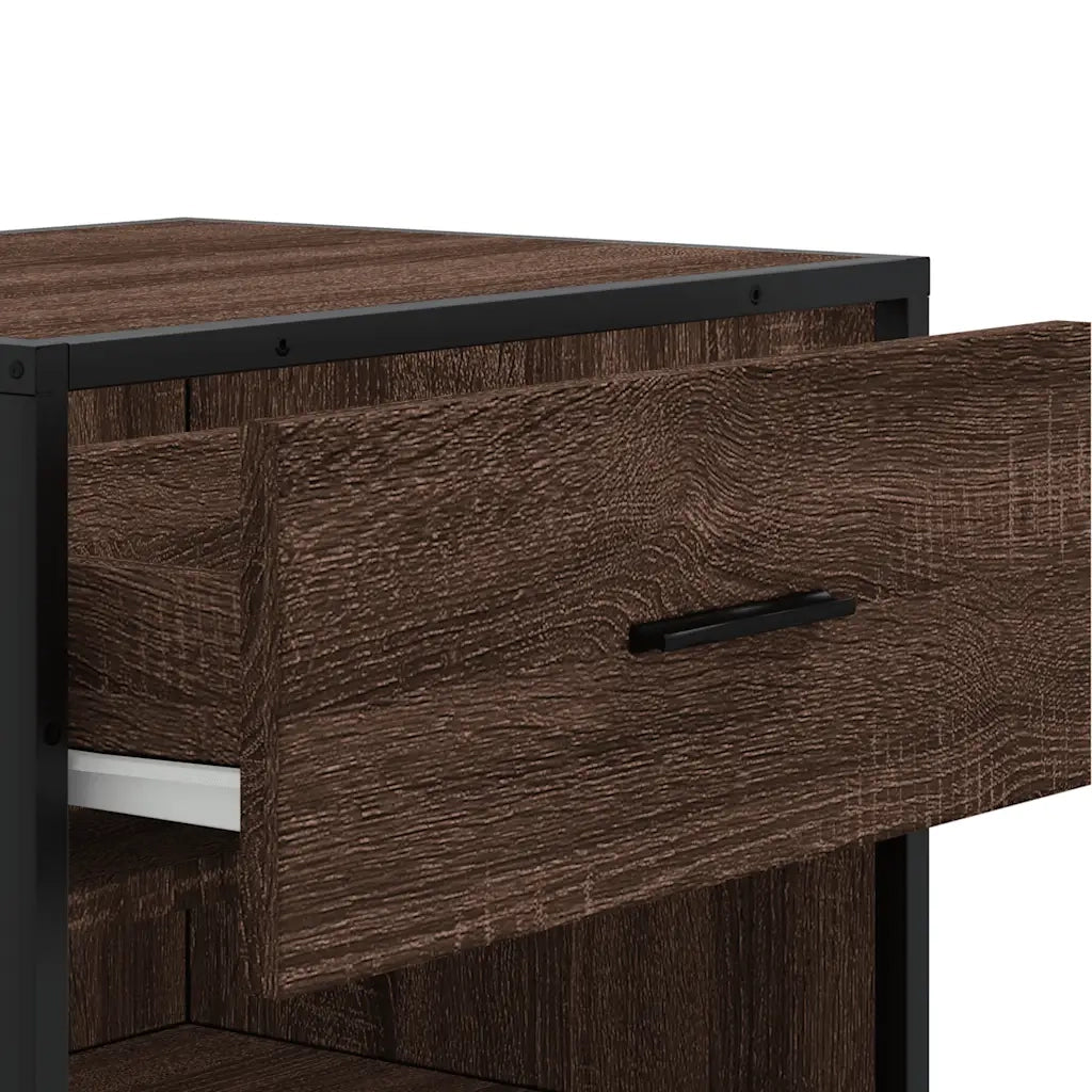Scarpiera Rovere Marrone 48x38x97,5 cm in Legno Multistrato 849213