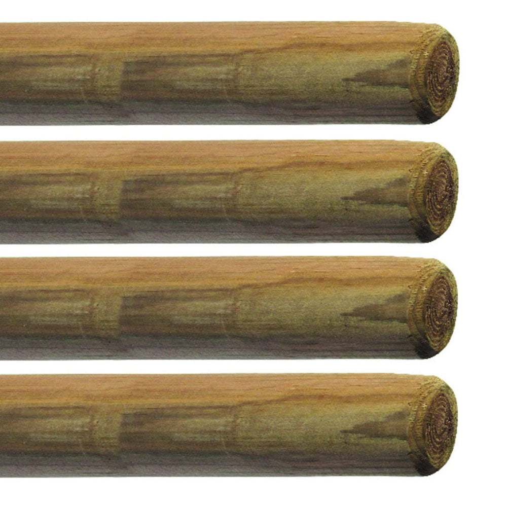 Palo in Legno per Recinzioni Rotondo Senza Punta Giardino 4 Pz Verdelook Formato: Ø 6 - H 250