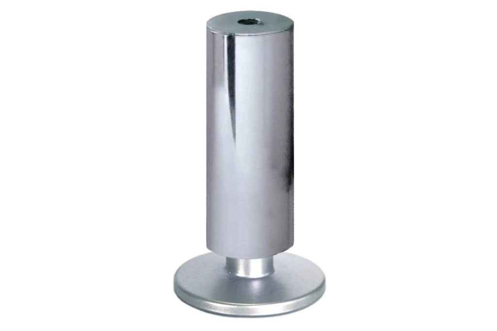 Piedino Cilindrico In Plastica Regolabile D35B60H120 Cromo - Masidef
