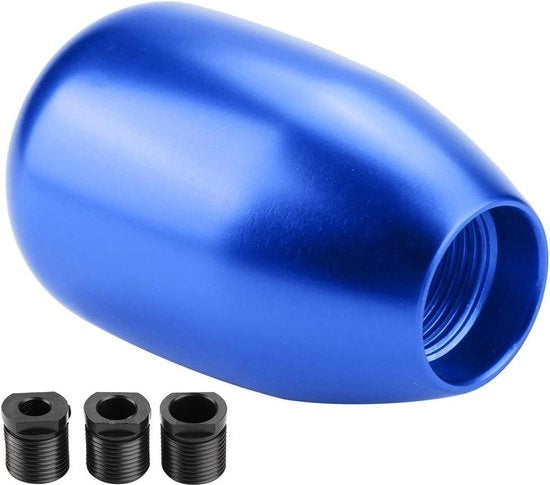 Schakelknop universale 5 marce - manuale leva metallica - cambio automatico - leva cambio - manettino di cambio - multicolore - 3 adattatori 8/10/12 mm (blu) .
