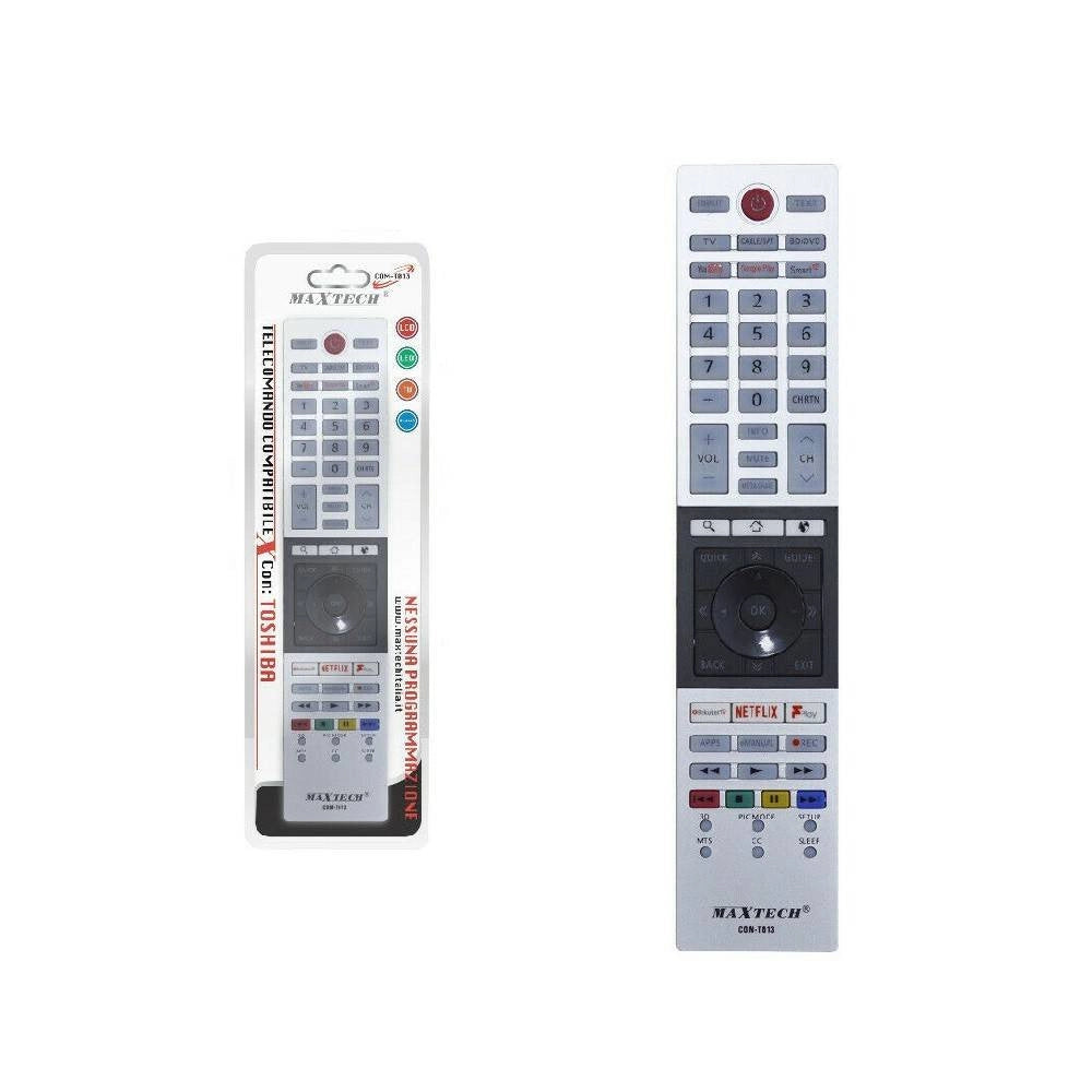 Trade Shop - Telecomando Universale Tv Compatibile Toshiba Smart Tv Lcd Led Netflix Com-t013 -