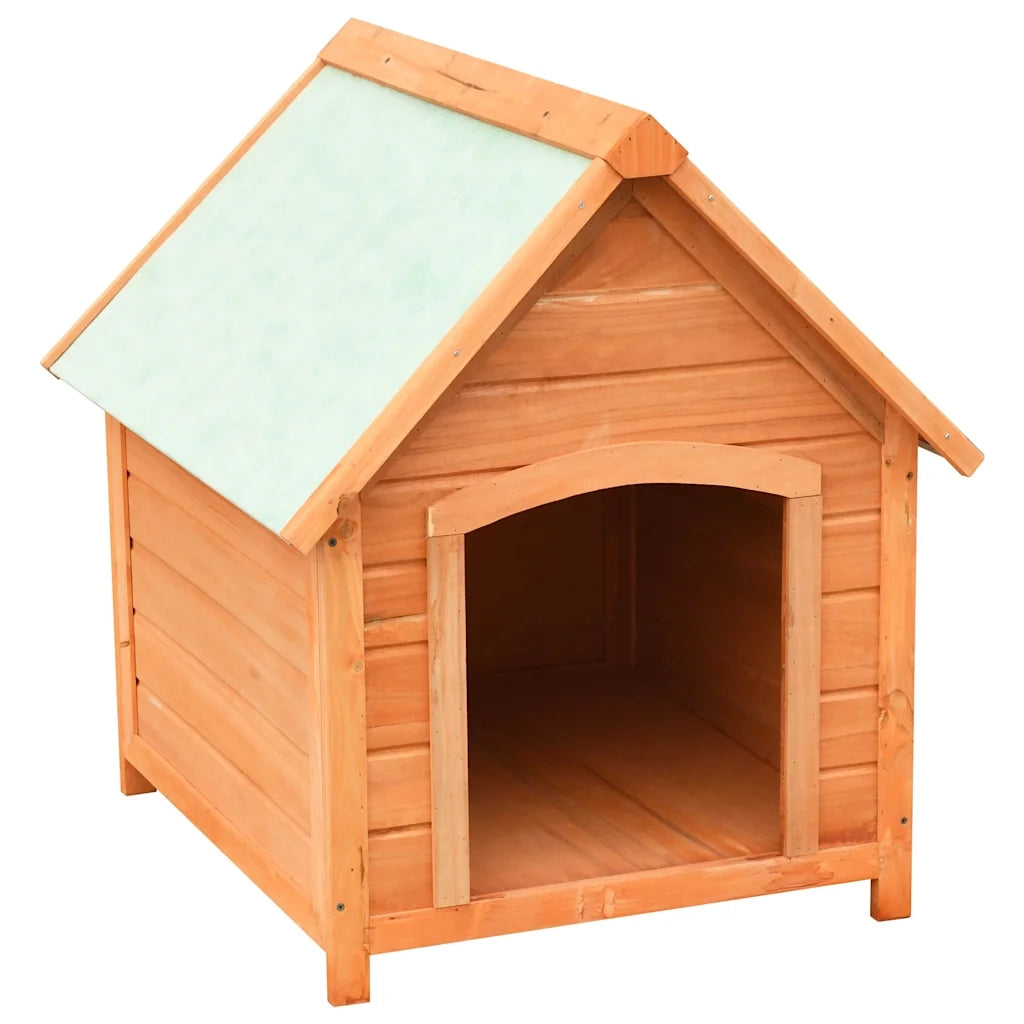 Cuccia per Cani in Legno Massello di Pino e Abete 72x85x82 cm CFW6789488