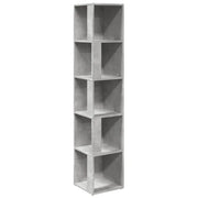 Elegante mobile angolare contenitore moderno 33 x 33 x 164,5 cm legno composito grigio cemento 02_0047979