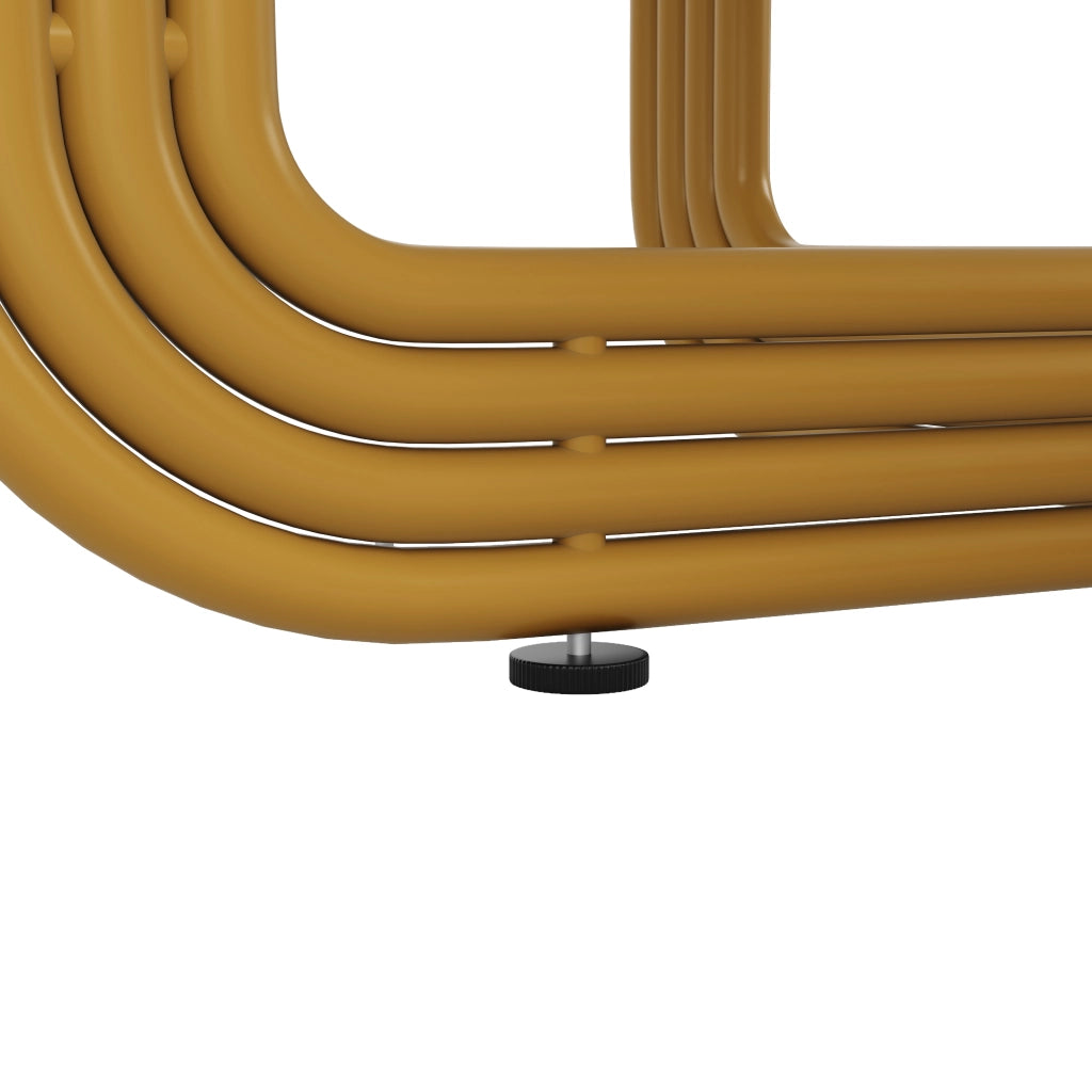 Tavolo da pranzo rotondo con piano in MDF effetto marmo, base dorata, per soggiorno e sala da pranzo, 80 × 80 × 76 cm