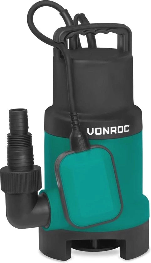 Pompa a doppio effetto 900W - Pompa per acque con vettore - 16000 l/h per acque reflue e acqua potabile