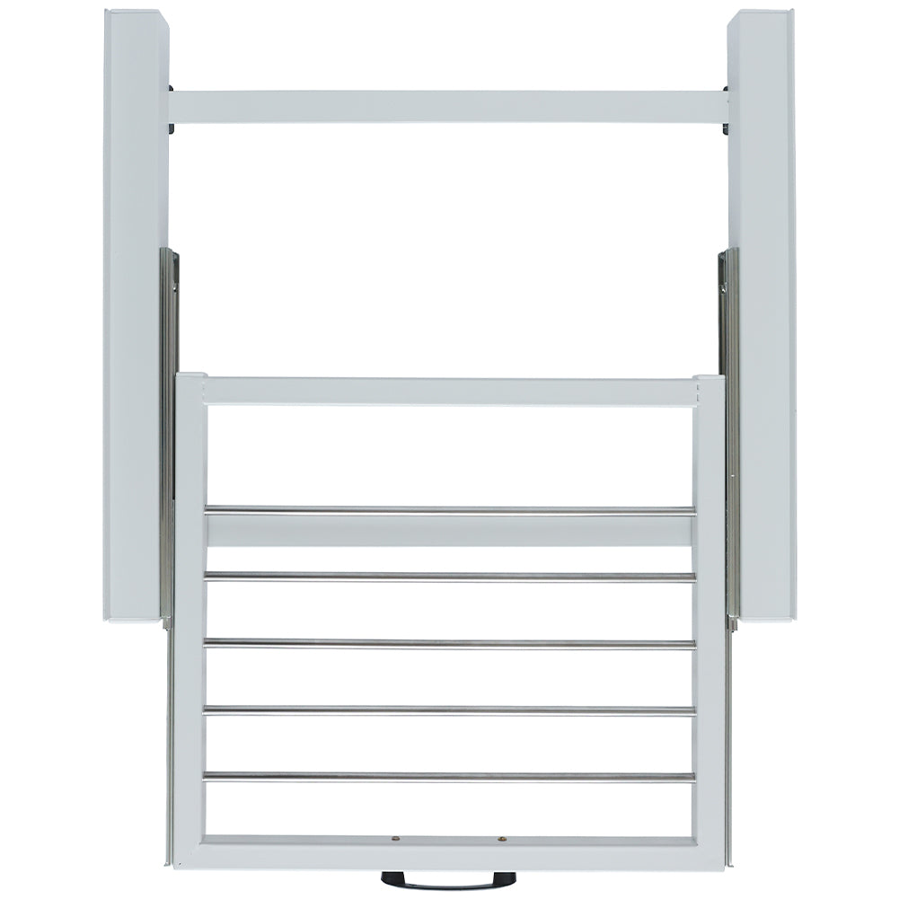 Kit Congiunzione per Lavatrici e Asciugatrici con Ripiano Stendino Estraibile