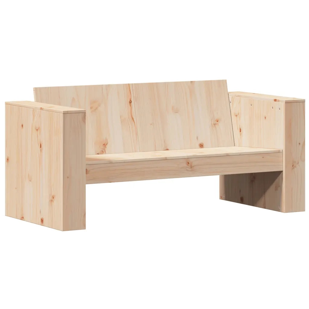 vidaXL Divano da Giardino 2 Posti 134x60x62 cm Legno Massello di Pino