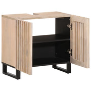 vidaXL Mobile Lavabo da Bagno 62x34x58cm in Legno Massello di Mango