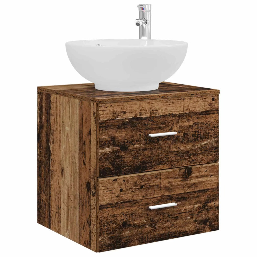 Set di mobili per il bagno 3 pz Legno antico 3405905